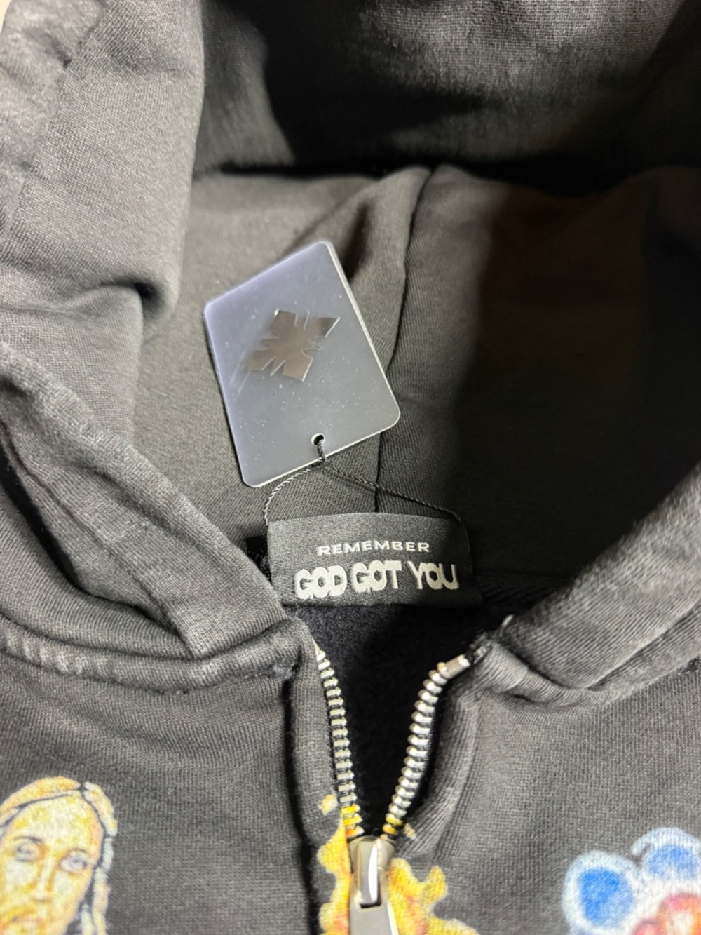 NEW* Black Righteous Zip Up Hoodie Sizes Small, Medium, Large, And XL 100% Real - Picture 7 of 7